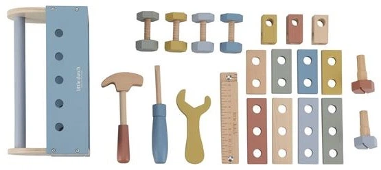 Zestaw do zabawy Little Dutch Toolbox - majsterkowicz FSC (LD2544) (8713291225442) - obraz 3