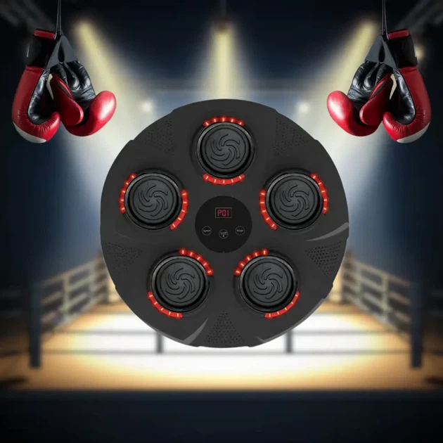 Музичний боксерський тренажер Boxing настінна електронна мішень із 5 цілями та підсвіткою 9478 - Фото 2 Музичний боксерський тренажер Boxing настінна електронна мішень із 5 цілями та підсвіткою 9478 - зображення 2