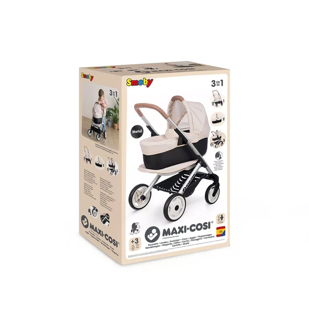 Коляска для ляльки Smoby Maxi-Cosi Айворі 3в1 (7600253122) - изображение 5