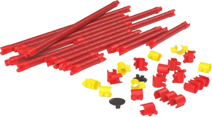 Конструктор Spaghetteez Clicks Spaghetteez Velociraptor гнучкі будівельні стрижні 34 елементи 1250385 (5425002306380) - зображення 3