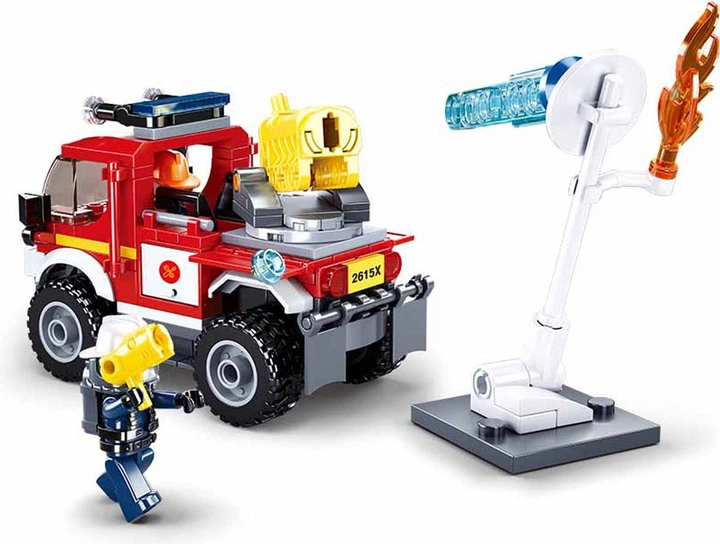 Klocki konstrukcyjne Sluban Off-road Fire Fighting Vehicle 192 elementy 2499464 (6938242958251) - obraz 2