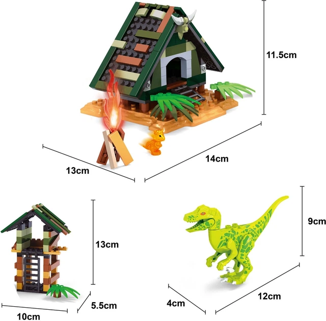 Конструктор Han Bo Toy Dino Residence 252 елементи 7920571 (8718012049345) - зображення 3
