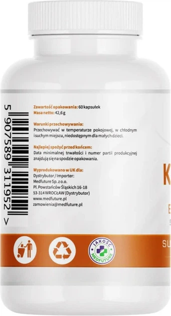 Suplement diety MedFuture Kurkuma Ekstra Strong + Piperyna + Imbir 60 kapsułek (5907589311952) - obraz 3