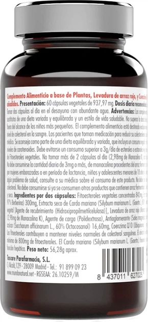 Suplement diety Mundonatural Dibecol Forte 60 kapsułek (8437011627025) - obraz 3