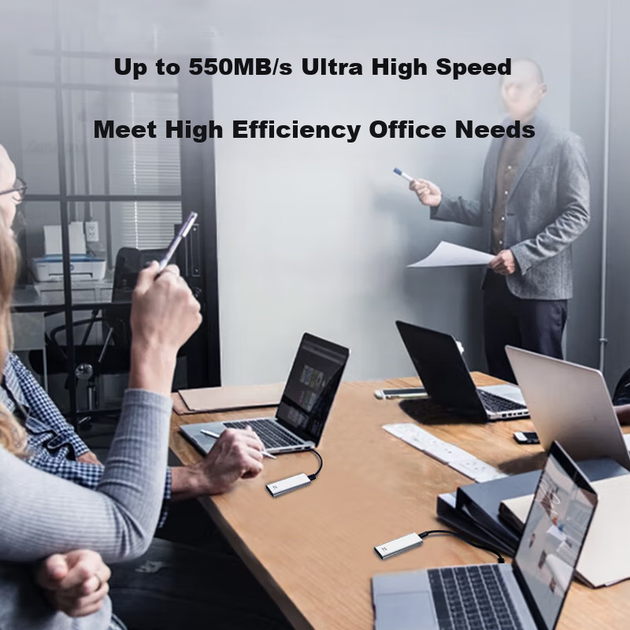 SSD портативный Netac Z Slim 256ГБ Type-C USB 3.2, ударостойкий - изображение 6
