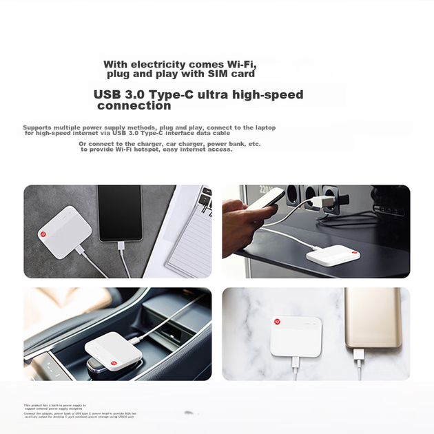 Портативная мобильная Wi-Fi карта ZTE 5G UFI, роутер 5G без SIM-карты со сменной SIM-картой, держатель для карты безлимитного трафика для ноутбука, устанавливаемый в автомобиле, модель F50/MU300. - изображение 5