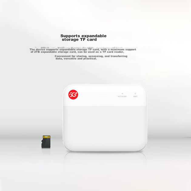Портативная мобильная Wi-Fi карта ZTE 5G UFI, роутер 5G без SIM-карты со сменной SIM-картой, держатель для карты безлимитного трафика для ноутбука, устанавливаемый в автомобиле, модель F50/MU300. - изображение 2