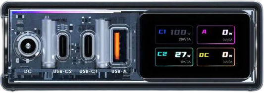 Мережевий зарядний пристрій Nubia RedMagic DAO 150W GaN (6974608314248) - зображення 2