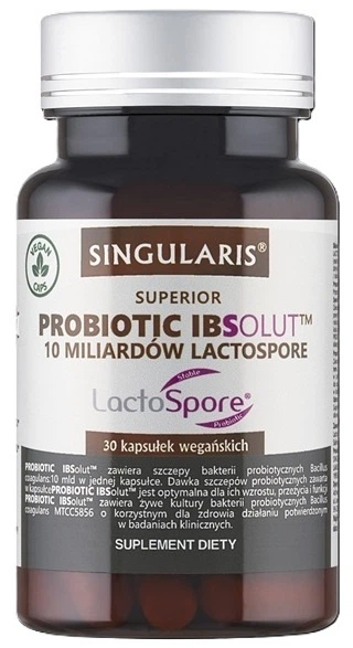Suplement diety Singularis Superior IBSolut 10 mld Lactospore 30 kapsułek (5903263262596) - Zdjęcie 1 Suplement diety Singularis Superior IBSolut 10 mld Lactospore 30 kapsułek (5903263262596) - obraz 1