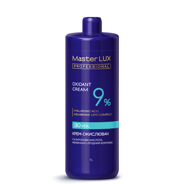 Крем-окислювач 9% Master LUX 1000 мл (2989138706) - Фото 1 Крем-окислювач 9% Master LUX 1000 мл (2989138706) - изображение 1