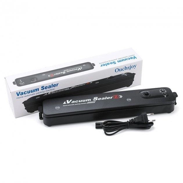 Вакууматор Vacuum Sealer вакуумный упаковщик для еды, бытовой вакууматор черный - Фото 4 Вакууматор Vacuum Sealer вакуумный упаковщик для еды, бытовой вакууматор черный - изображение 4