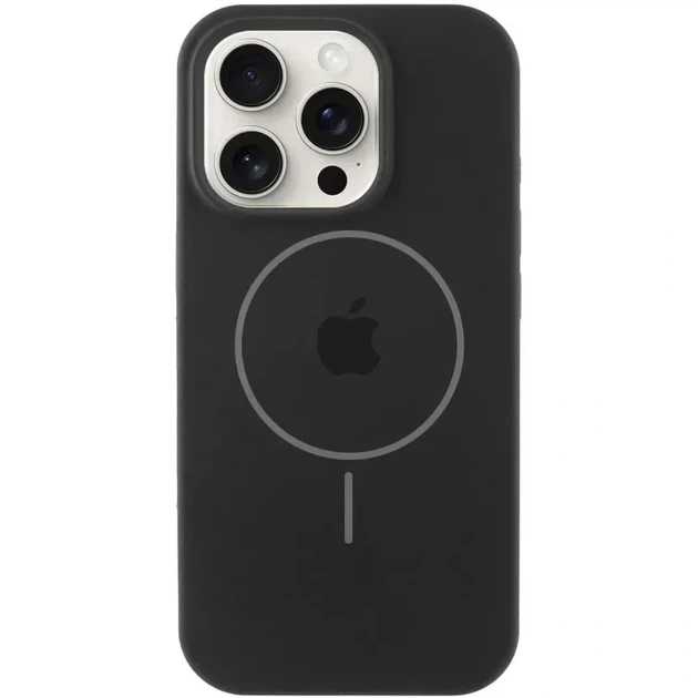 Чохол Silicone Case Full Protective (AA) with MagSafe Apple iPhone 16 (6.1") Black - Фото 1 Чохол Silicone Case Full Protective (AA) with MagSafe Apple iPhone 16 (6.1") Black - изображение 1