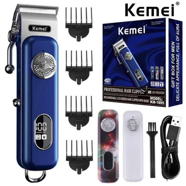 Машинка для стрижки волос Kemei Km-1895 для барберов - изображение 6