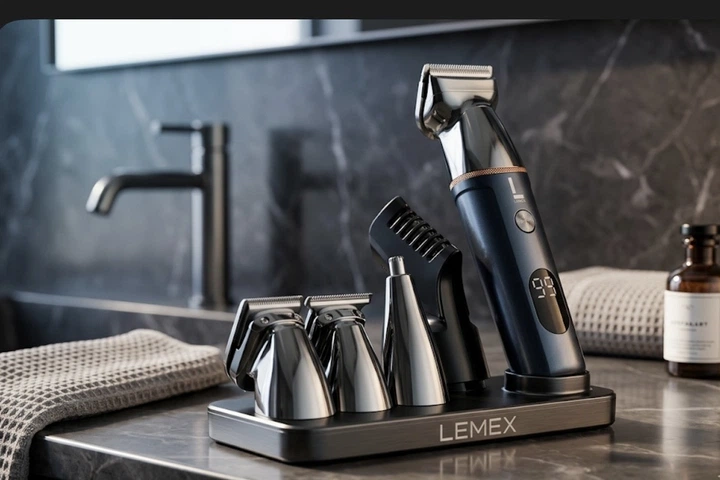 CBEMAX ブラック　7本セット Преміальний Тример для бороди 5в1 LEMEX STYLING TOOLS Тример для