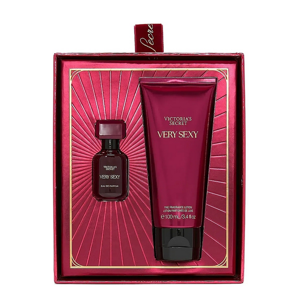 Парфюмированный набор Victoria's Secret Very Sexy 2-Piece Gift Set, парфюм 7,5 мл и парфюмированный лосьон для тела 100 мл - Фото 1 Парфюмированный набор Victoria's Secret Very Sexy 2-Piece Gift Set, парфюм 7,5 мл и парфюмированный лосьон для тела 100 мл - изображение 1