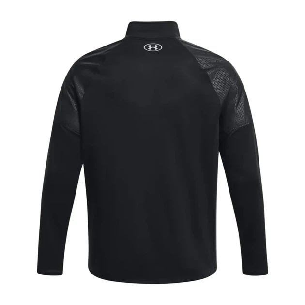 Чоловіча спортивна кофта лонгслів Under Armour Tech Grid 1/4 Zip розмір М Black - зображення 2