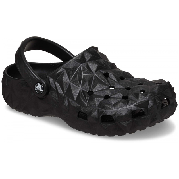 Crocs Classic Geometric Clog Black Кроксы Женские Мужские Сабо Классик Геометрик Черные - (43 р.) M10/W12 - изображение 3
