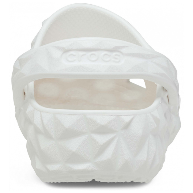 Crocs Classic Geometric Clog White Кроксы Женские Мужские Сабо Классик Геометрик Белые - (44 р.) M11 - изображение 5