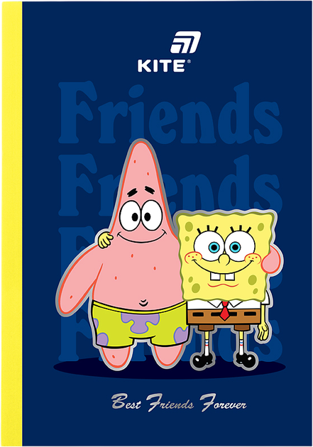 Блокнот Kite Sponge Bob А5 40 аркушів в клітинку (SB26-091) - Фото 1 Блокнот Kite Sponge Bob А5 40 аркушів в клітинку (SB26-091) - зображення 1