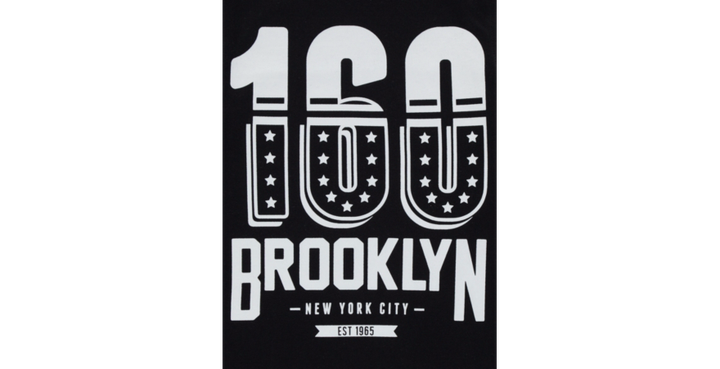 Футболка George для подростков 140-146 см (10-11 лет) черно-белая Brooklyn - изображение 3