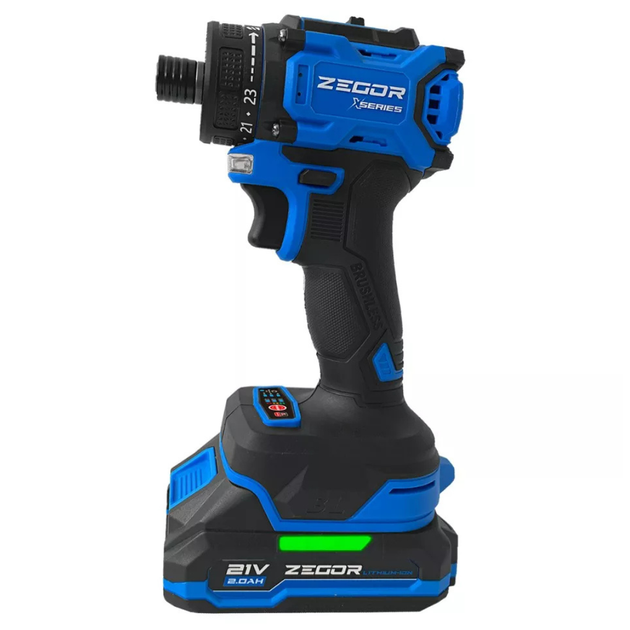 Винтоверт импакт аккумуляторный Zegor IDAX-21BL-50 21 В Комплект - изображение 4