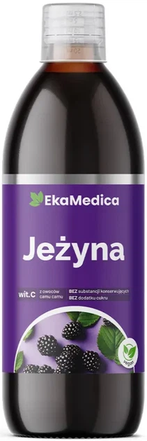Suplement diety EkaMedica Jeżyna 500 ml (5902596671754) - Zdjęcie 1 Suplement diety EkaMedica Jeżyna 500 ml (5902596671754) - obraz 1