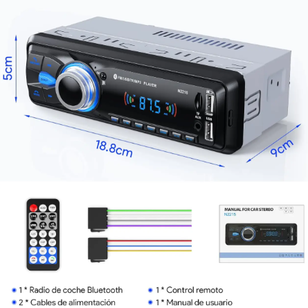 Автомобильное радио с Bluetooth Chismos N2215 1DIN - изображение 7