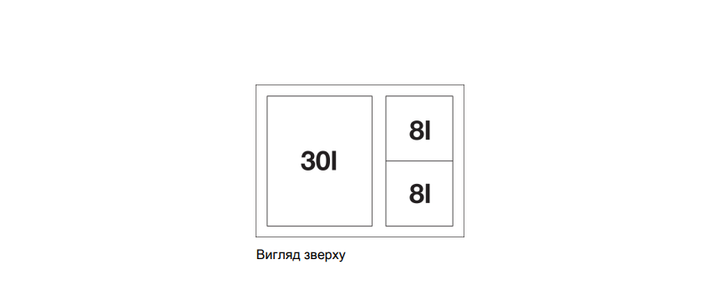 Система сортировки отходов Blanco - 526210 SELECT II XL 60/3 Orga - изображение 2