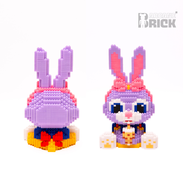 Конструктор 3д для дорослих і дітей ArcaneBrick "Coffee Rabbit" 27 см збірний блоковий конструктор тварина у формі 3D інтер'єрний - зображення 2