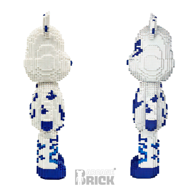 Конструктор 3д для дорослих "Kai Bear" 48 см збірний блочний ведмідь bearbrick Magic Blocks для дітей інтер'єрна арт фігурка - зображення 2