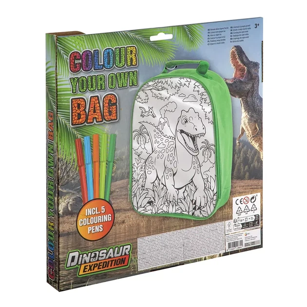 Рюкзак-розмальовка з фломастерами Moxy Dinosaur Expedition (990192) - зображення 4