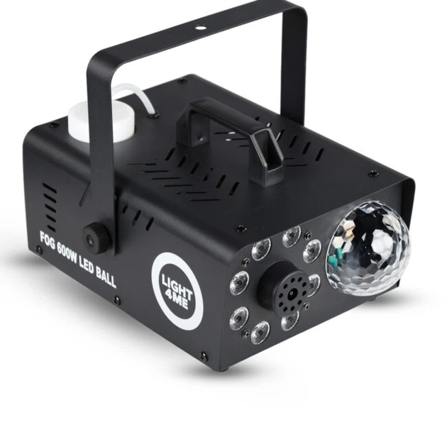 Wytwornica dymu z LED i kulą disco Light4Me Fog 600W LED Ball (5908249838857) - obraz 3
