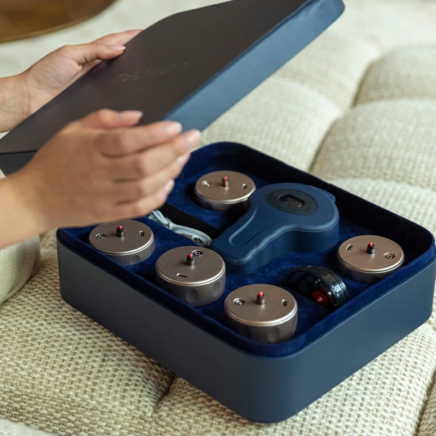 Електричні масажні банки Medivon Celestine Blue - зображення 6