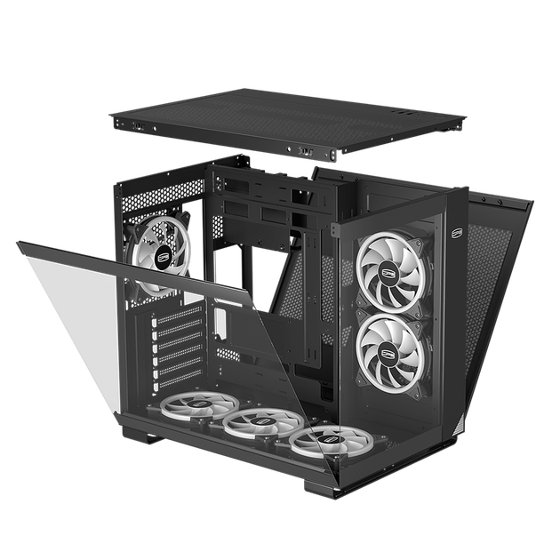 Корпус PcCOOLER CPS C3 T500 ARGB BK чорний ATX/Micro ATX/Mini-ITX без БЖ (LxWxH)415x295x368мм (C3 T500 ARGB BK) - зображення 6
