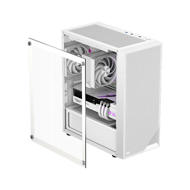 Корпус PcCOOLER CPS C3B310 WH белый Micro ATX/MiniITX без БП (LxWxH) 490x248x445мм (C3B310 WH) - изображение 5