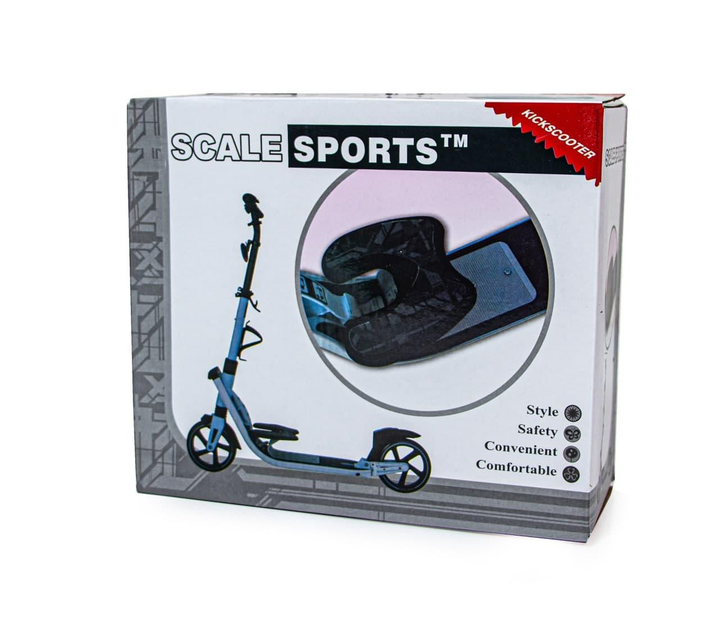 Двухколесный самокат Scale Sports SS-17 Белый — городской самокат с большими колесами и прочной рамой - Фото 4 Двухколесный самокат Scale Sports SS-17 Белый — городской самокат с большими колесами и прочной рамой - изображение 4