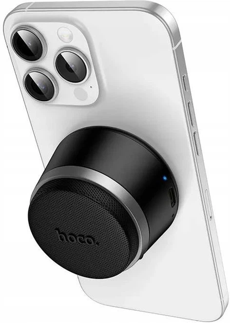 Портативная Bluetooth колонка Hoco HC43 Surpass MINI Magnetic TWS, 3W, 500 mAh, Bluetooth 5.3 — Black (788807) - Фото 3 Портативная Bluetooth колонка Hoco HC43 Surpass MINI Magnetic TWS, 3W, 500 mAh, Bluetooth 5.3 — Black (788807) - изображение 3