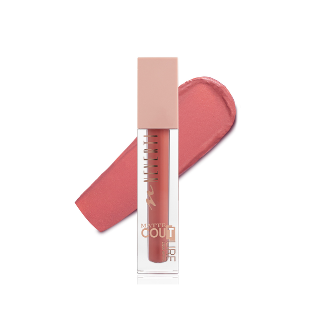 Помада для губ матова Neverti MATTE COUTURE LIQUID (NP804), 102 Lady Dior Світло-коричнева - изображение 2