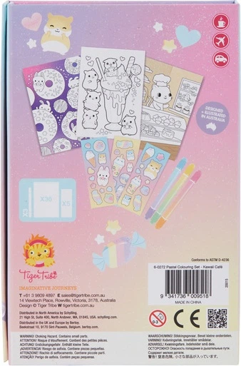 Zestaw do kolorowania Tiger Tribe pastelowych "Kawaii Café" 6-0272 (9341736009518) - obraz 4