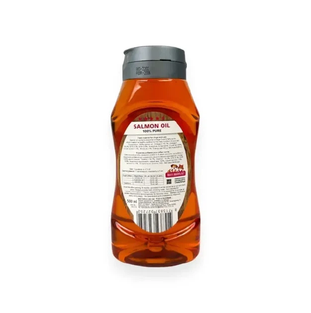 Олія лосося Mavsy Salmon Oil для собак та котів, 500 мл - зображення 2