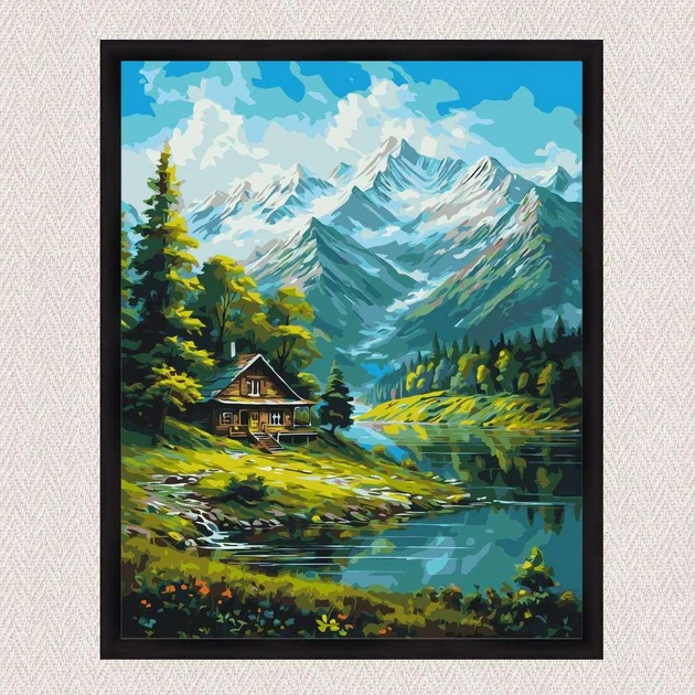 Картина по номерам 50*60 см Горный пейзаж Оригами LW 3437 большой размер - Фото 4 Картина по номерам 50*60 см Горный пейзаж Оригами LW 3437 большой размер - изображение 4