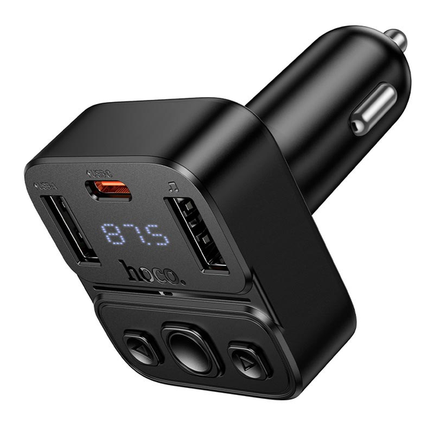 HOCO E87 Delta — FM-модулятор с быстрой зарядкой PD20W + BT 5.4 - изображение 2