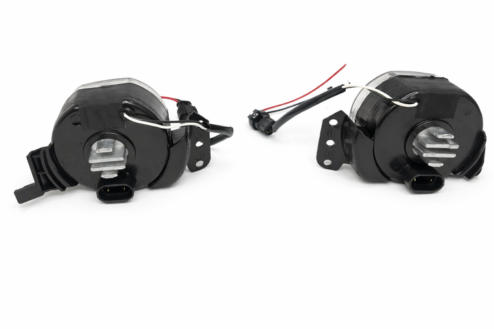 LED противотуманные фары с ангельскими глазками BMW E46 E90 E60 E61 E63 E64 белые DRL 80 мм 9006 HB4 Canbus - изображение 3