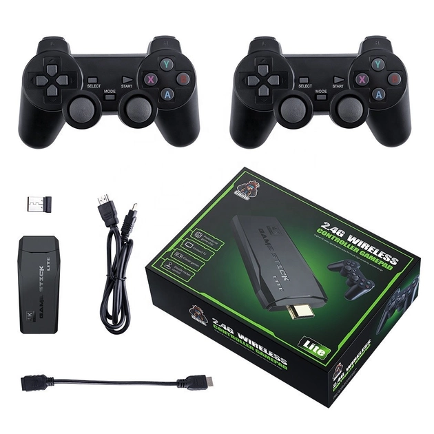 64ГБ Игровая приставка LITE GREEN HDMI 3535 игр Dendy, Sega, Аркадные игры, Game Boy, Nintendo, Atari, PlayStation 1 - Фото 2 64ГБ Игровая приставка LITE GREEN HDMI 3535 игр Dendy, Sega, Аркадные игры, Game Boy, Nintendo, Atari, PlayStation 1 - изображение 2