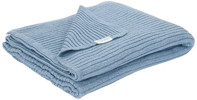 Дитячий плед Little Dutch Pure Denim Blue 110х140 см (8721122570210) - зображення 2