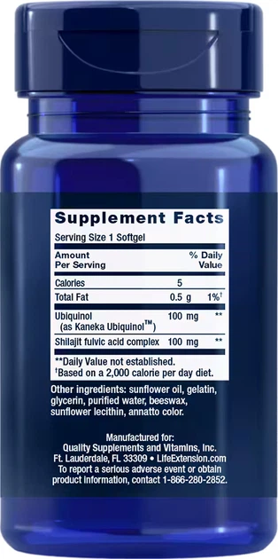 Убіхінол Life Extension Super Ubiquinol CoQ10 100 мг 30 капсул (737870143734) - зображення 2