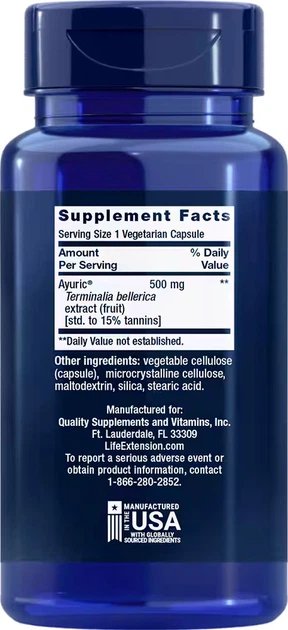Контроль сечової кислоти Life Extension Uric Acid Control 60 капсул (737870192169) - зображення 2