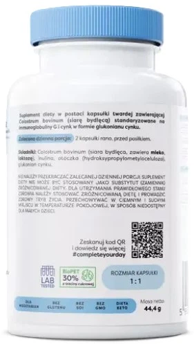 Kolostrum Osavi 800 mg 60 kapsułek (5904139920886) - obraz 3