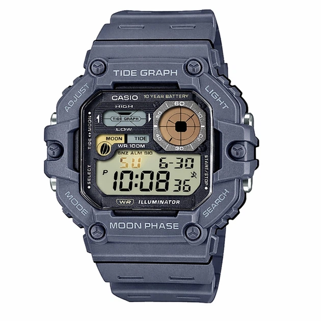 Чоловічий годинник Casio WS-1700H-8A у тактичному стилі - Фото 1 Чоловічий годинник Casio WS-1700H-8A у тактичному стилі - изображение 1