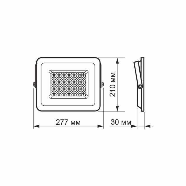 LED прожектор VIDEX F2e 100 W 5000 K - зображення 5